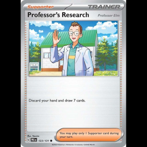Pokemon TCG Professor's Research [Professor Elm] - Prismatic Evolutions - Reverse Holofoil