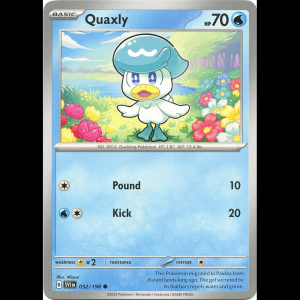 Pokemon TCG Quaxly - Scarlet & Violet Base Set