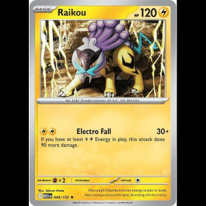Pokemon TCG Raikou - Mega Evolution - Reverse Holofoil