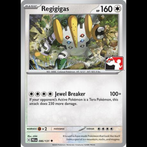Pokemon TCG Regigigas (SP) - 086/131 - Prize Pack Series Cards