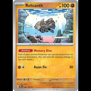 Pokemon TCG Relicanth - 084/162 - Temporal Forces - Holofoil