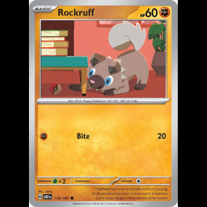 Pokemon TCG Rockruff - Obsidian Flames