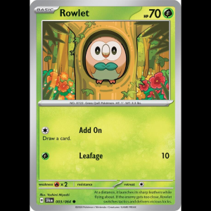 Pokemon TCG Rowlet - Shrouded Fable