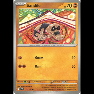 Pokemon TCG Sandile - 115/198 - Scarlet & Violet Base Set