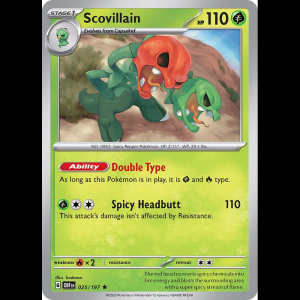 Pokemon TCG Scovillain - Obsidian Flames - Reverse Holofoil