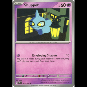 Pokemon TCG Shuppet - Scarlet & Violet Base Set - Reverse Holofoil