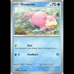 Pokemon TCG Slowpoke - 042/198 - Scarlet & Violet Base Set - Reverse Holofoil
