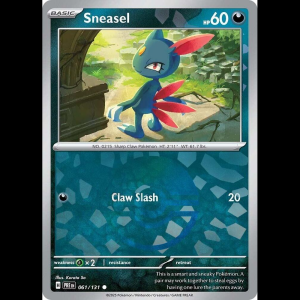 Pokemon TCG Sneasel (Poke Ball Pattern) - Prismatic Evolutions - Holofoil