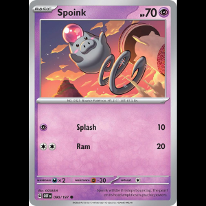 Pokemon TCG Spoink - Obsidian Flames