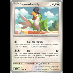 Pokemon TCG Squawkabilly - Scarlet & Violet Base Set - Reverse Holofoil
