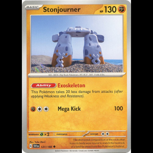 Pokemon TCG Stonjourner - Scarlet & Violet Base Set