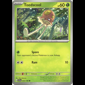 Pokemon TCG Toedscool - 025/198 - Scarlet & Violet Base Set