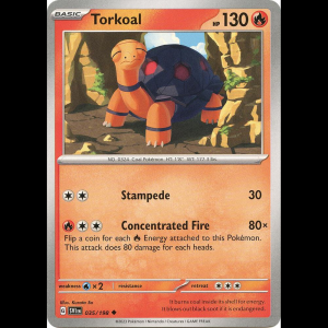 Pokemon TCG Torkoal - Scarlet & Violet Base Set
