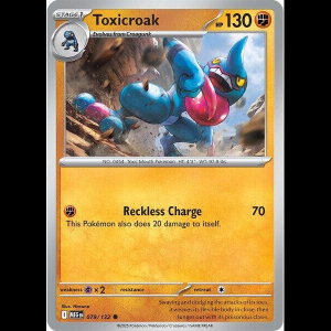 Pokemon TCG Toxicroak - Mega Evolution - Reverse Holofoil