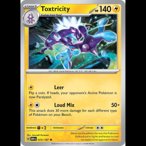 Pokemon TCG Toxtricity - Obsidian Flames - Reverse Holofoil