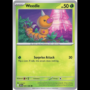 Pokemon TCG Weedle - Chaos Rising - Reverse Holofoil