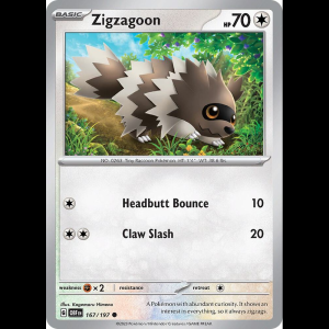 Pokemon TCG Zigzagoon - Obsidian Flames