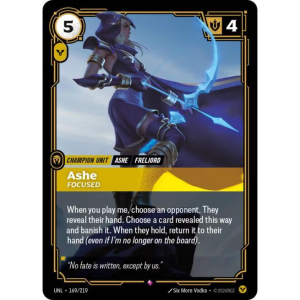 Riftbound Ashe - Focused - Unleashed - FOIL 169/219