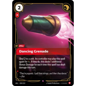 Riftbound Dancing Grenade - Unleashed - FOIL 020/219
