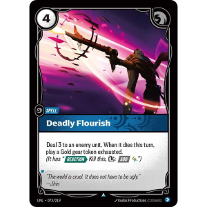 Riftbound Deadly Flourish - Unleashed - FOIL 073/219