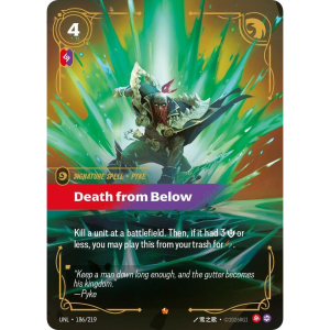 Riftbound Death from Below - Unleashed - FOIL 186/219