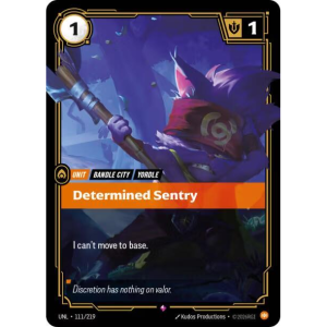 Riftbound Determined Sentry - Unleashed - FOIL 111/219