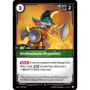Riftbound Enthusiastic Promoter - Unleashed - FOIL 043/219