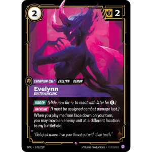 Riftbound Evelynn - Entrancing - Unleashed - FOIL 141/219