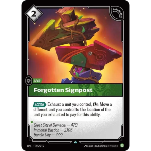 Riftbound Forgotten Signpost - Unleashed 045/219