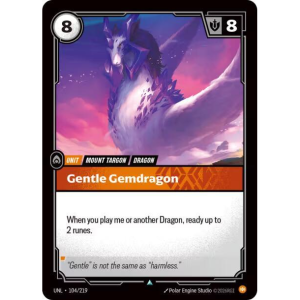 Riftbound Gentle Gemdragon - Unleashed - FOIL 104/219