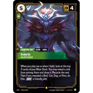 Riftbound Ivern - Nurturer (Alternate Art) - Unleashed - FOIL 051a/219