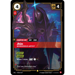 Riftbound Jhin - Murderous Artist (Alternate Art) - Unleashed - FOIL 022a/219