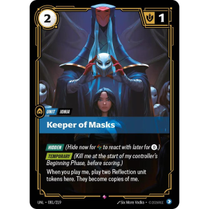Riftbound Keeper of Masks - Unleashed - FOIL 081/219