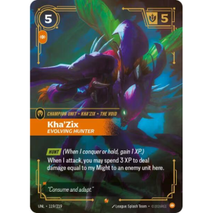 Riftbound Kha'Zix - Evolving Hunter - Unleashed - FOIL 119/219