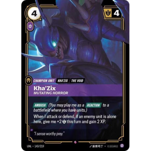 Riftbound Kha'Zix - Mutating Horror - Unleashed - FOIL 143/219
