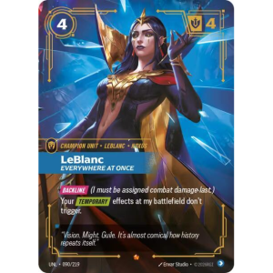 Riftbound LeBlanc - Everywhere At Once - Unleashed - FOIL 090/219