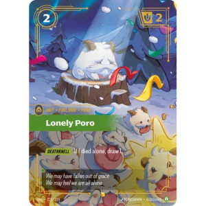 Riftbound Lonely Poro (Overnumbered) - Unleashed - FOIL 221/219