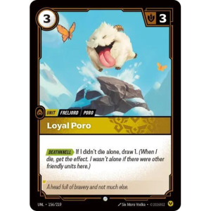 Riftbound Loyal Poro - Unleashed - FOIL 156/219
