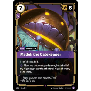 Riftbound Maduli the Gatekeeper - Unleashed - FOIL 144/219