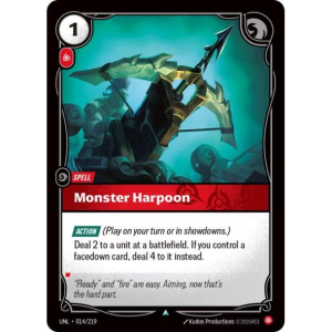 Riftbound Monster Harpoon - Unleashed 014/219