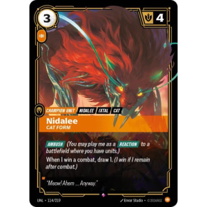 Riftbound Nidalee - Cat Form - Unleashed - FOIL 114/219