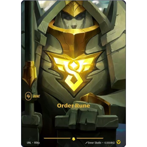 Riftbound Order Rune (Alternate Art) - Unleashed - FOIL R06a