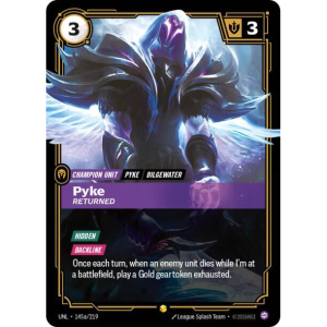 Riftbound Pyke - Returned (Alternate Art) - Unleashed - FOIL 145a/219