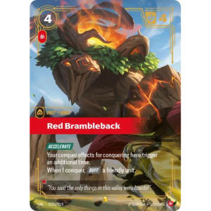 Riftbound Red Brambleback (Alternate Art) - Unleashed 029a/219
