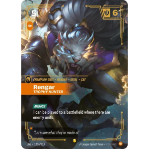 Riftbound Rengar - Trophy Hunter (Alternate Art) - Unleashed 120a/219