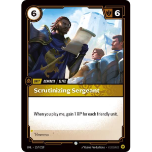 Riftbound Scrutinizing Sergeant - Unleashed 157/219