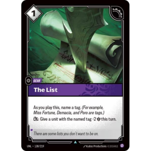 Riftbound The List - Unleashed 138/219
