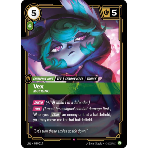 Riftbound Vex - Mocking - Unleashed - FOIL 055/219