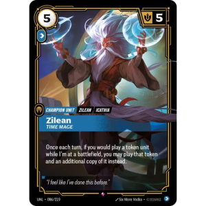 Riftbound Zilean - Time Mage - Unleashed - FOIL 086/219