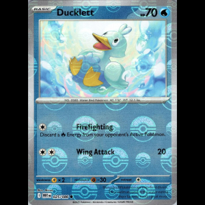 Pokemon TCG Ducklett (Poke Ball Pattern) - White Flare - Holofoil